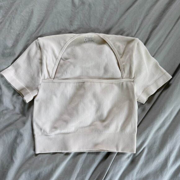 OQQ Tops - Ribbed Crop Top